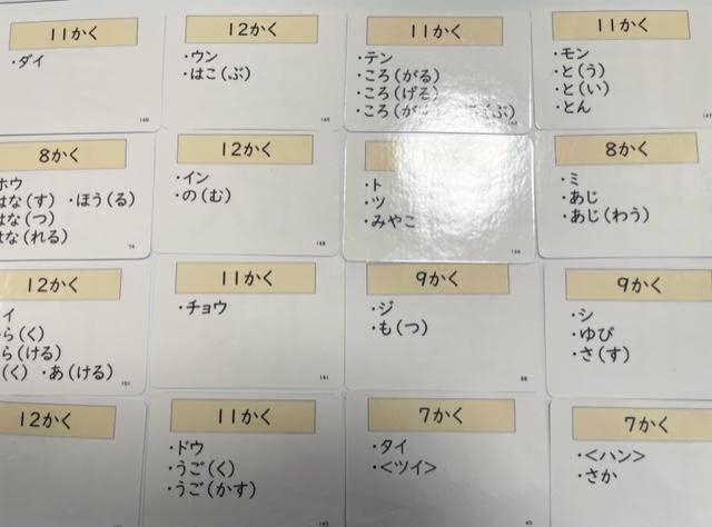 Amazon.co.jp: 小学3年 国語 漢字一文字カードA7サイズ200枚 : 文房具
